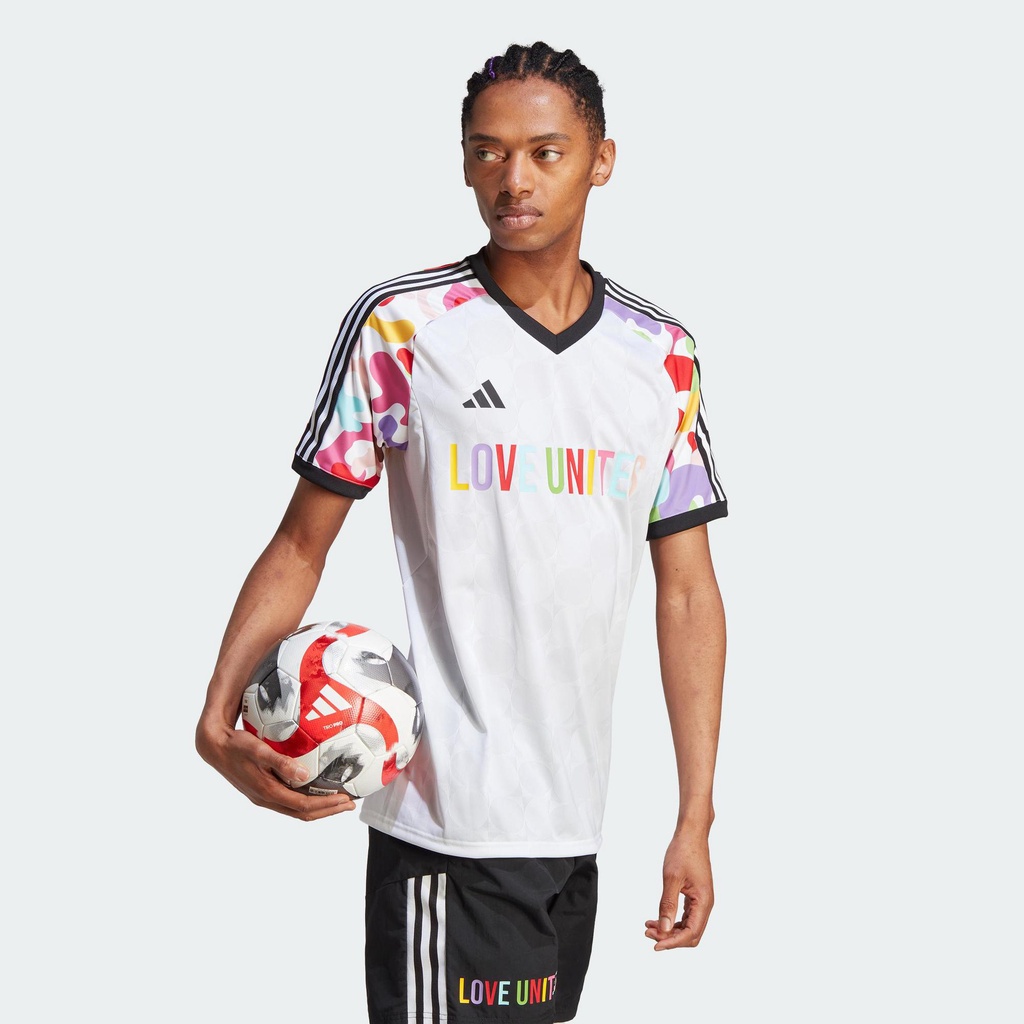 Adidas Bóng đá Áo Đấu Tiro Pride Unisex trắng HY5899