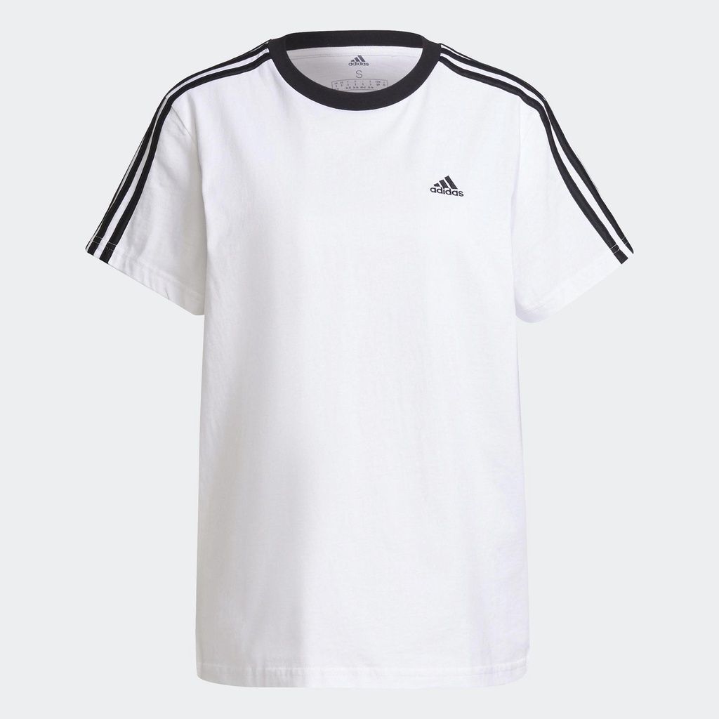 adidas Phong cách sống Áo Thun 3 Sọc Essentials Nữ trắng H10201