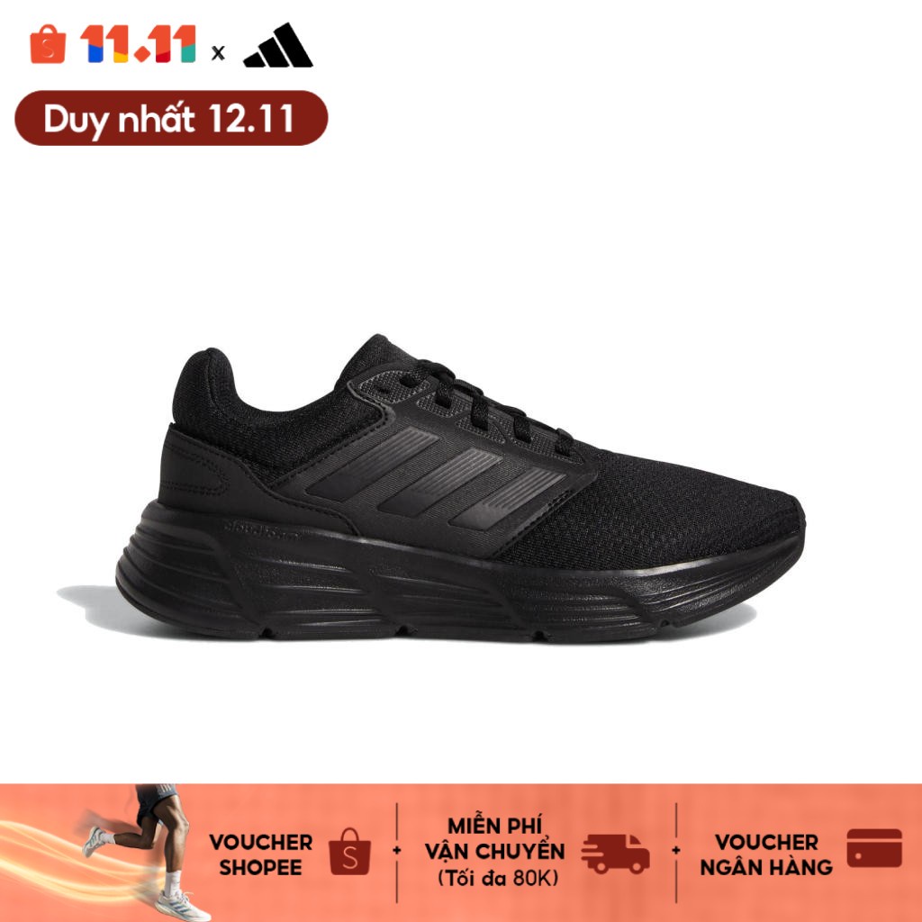 adidas Chạy Giày Galaxy 6 Nữ Đen GW4131