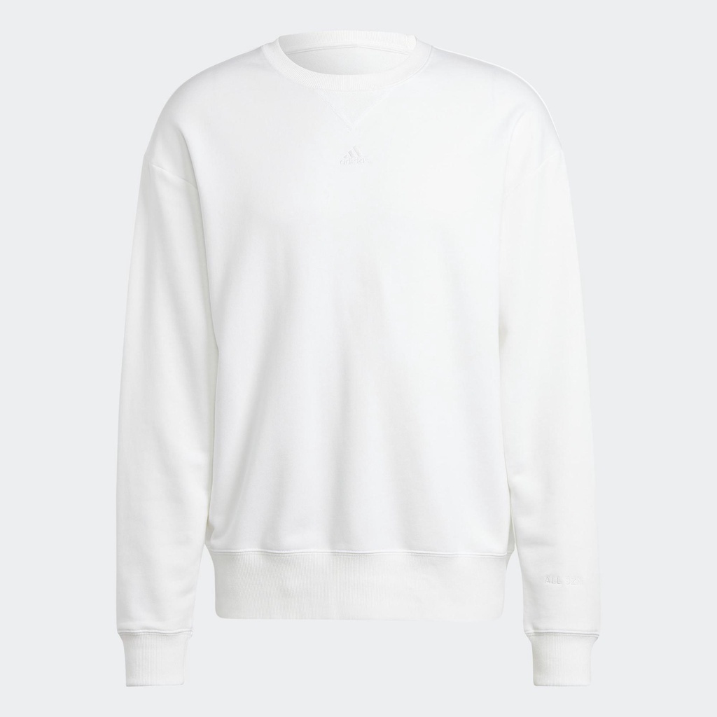 adidas Phong cách sống Áo Sweatshirt Vải Thun Da Cá ALL SZN Nam trắng IC9805