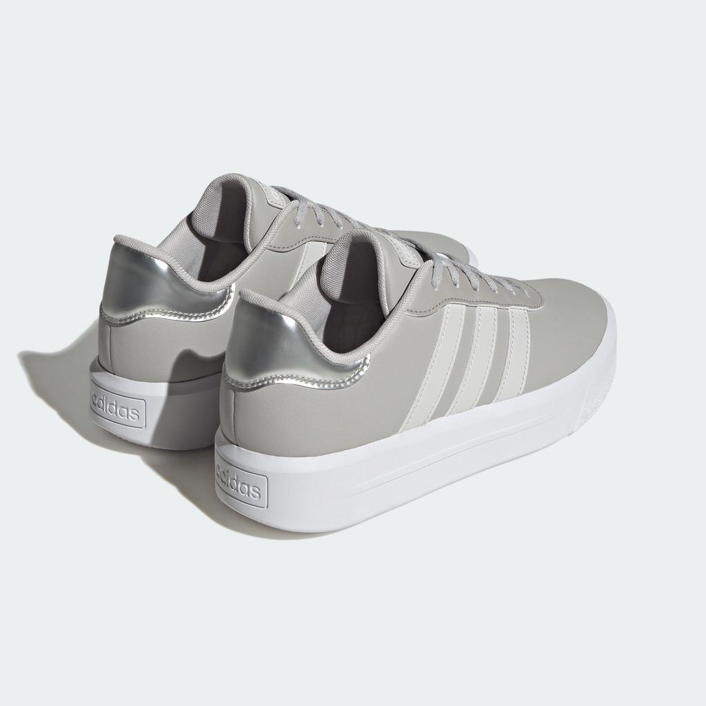 Adidas Trượt ván Giày Platform Court Nữ Xám ID1970