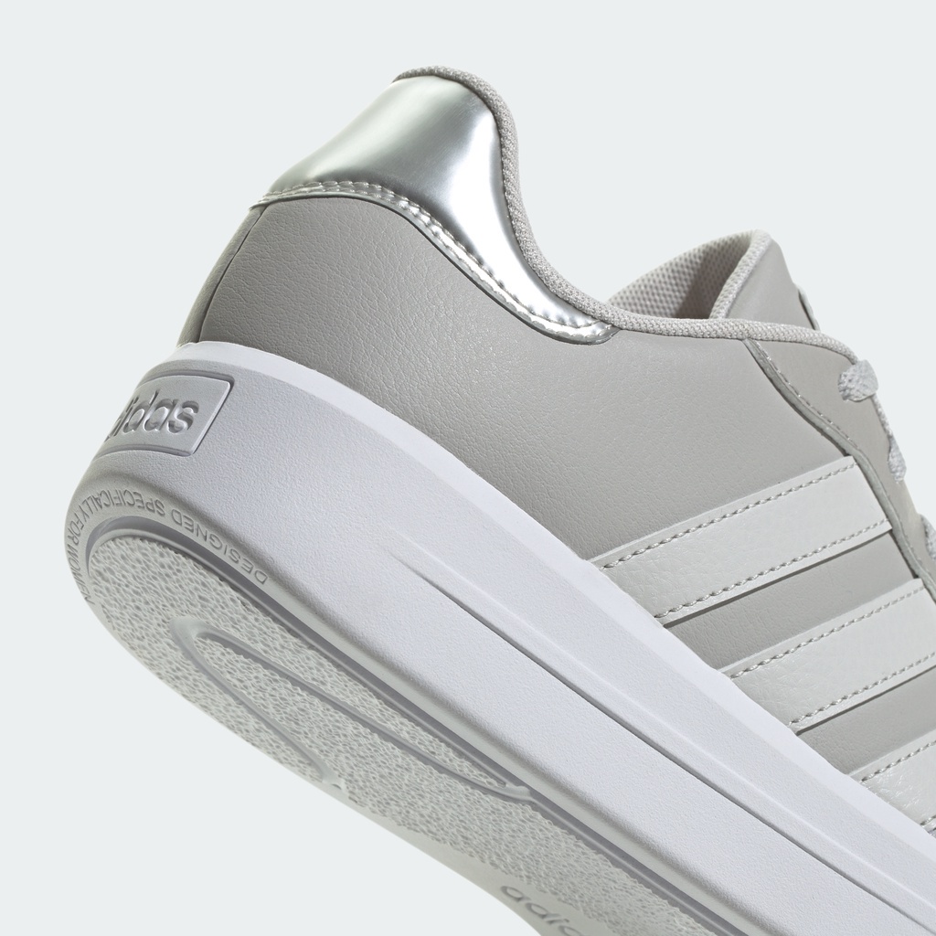 Adidas Trượt ván Giày Platform Court Nữ Xám ID1970