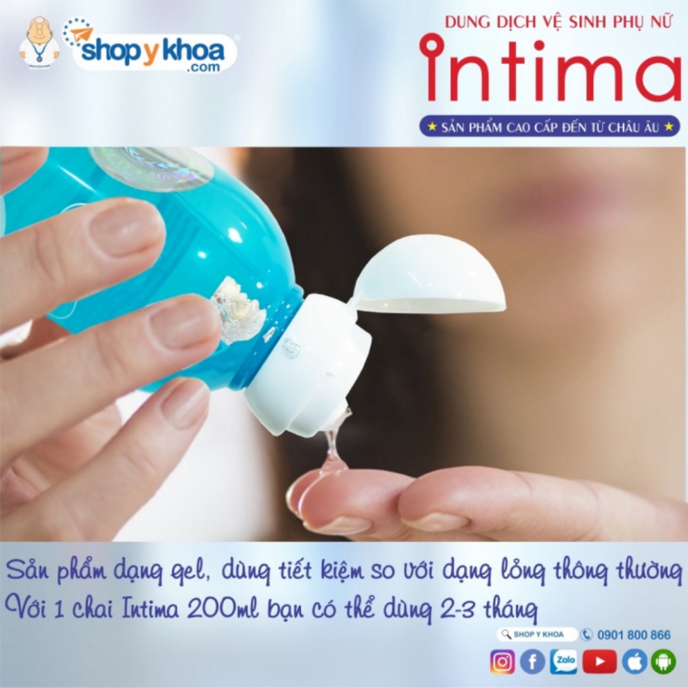 Dung Dịch Vệ Sinh Phụ Nữ Intima Ziaja Hoa Lan Chuông 200ml