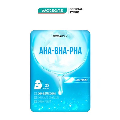 Mặt Nạ Foodaholic AHA-BHA-PHA Tẩy Tế Bào Chết, Giảm Mụn Ample Mask 23ml