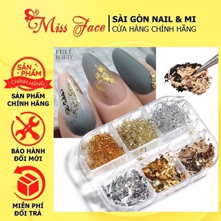 Set giấy nhún sợi design nail - Giấy nhún sợi mix màu vàng bạc - Giấy nhún sợi siêu mỏng đắp bột - đắp gel chuyên dụng