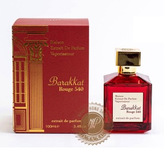 Nước Hoa Unisex Fragrance World Maison Vaporisateur Barakkat Rouge 540 Extrait De Parfum 100ml