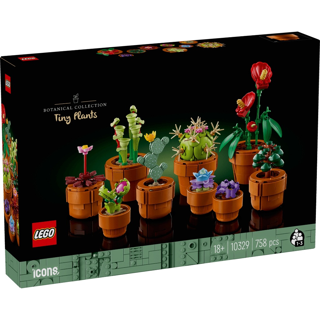 LEGO Icons Adults 10329 Đồ chơi lắp ráp Bộ sưu tập Hoa xương rồng (758 chi tiết)