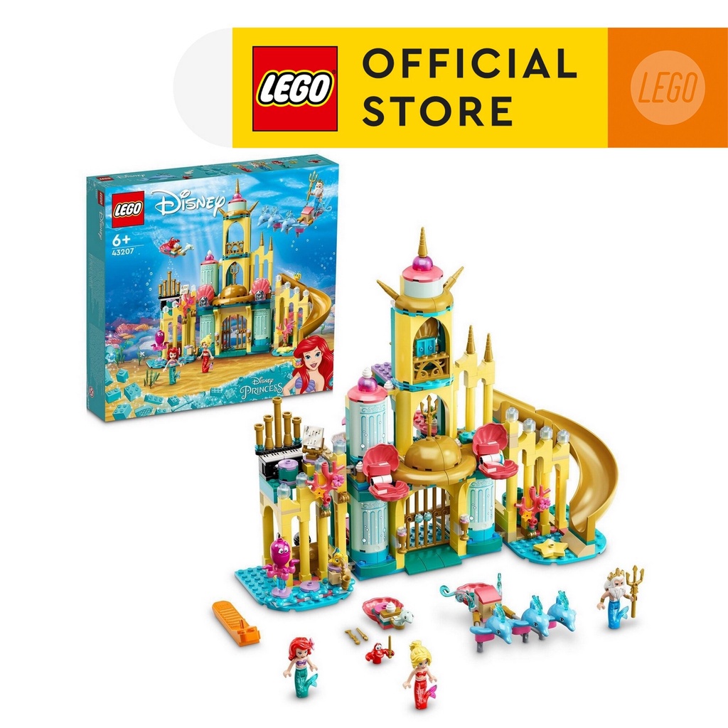 [Mã LIFEMC06DBAU giảm 50k đơn 350k] LEGO Disney Princess 43207 Lâu Đài Của Công Chúa Ariel (498 chi tiết)