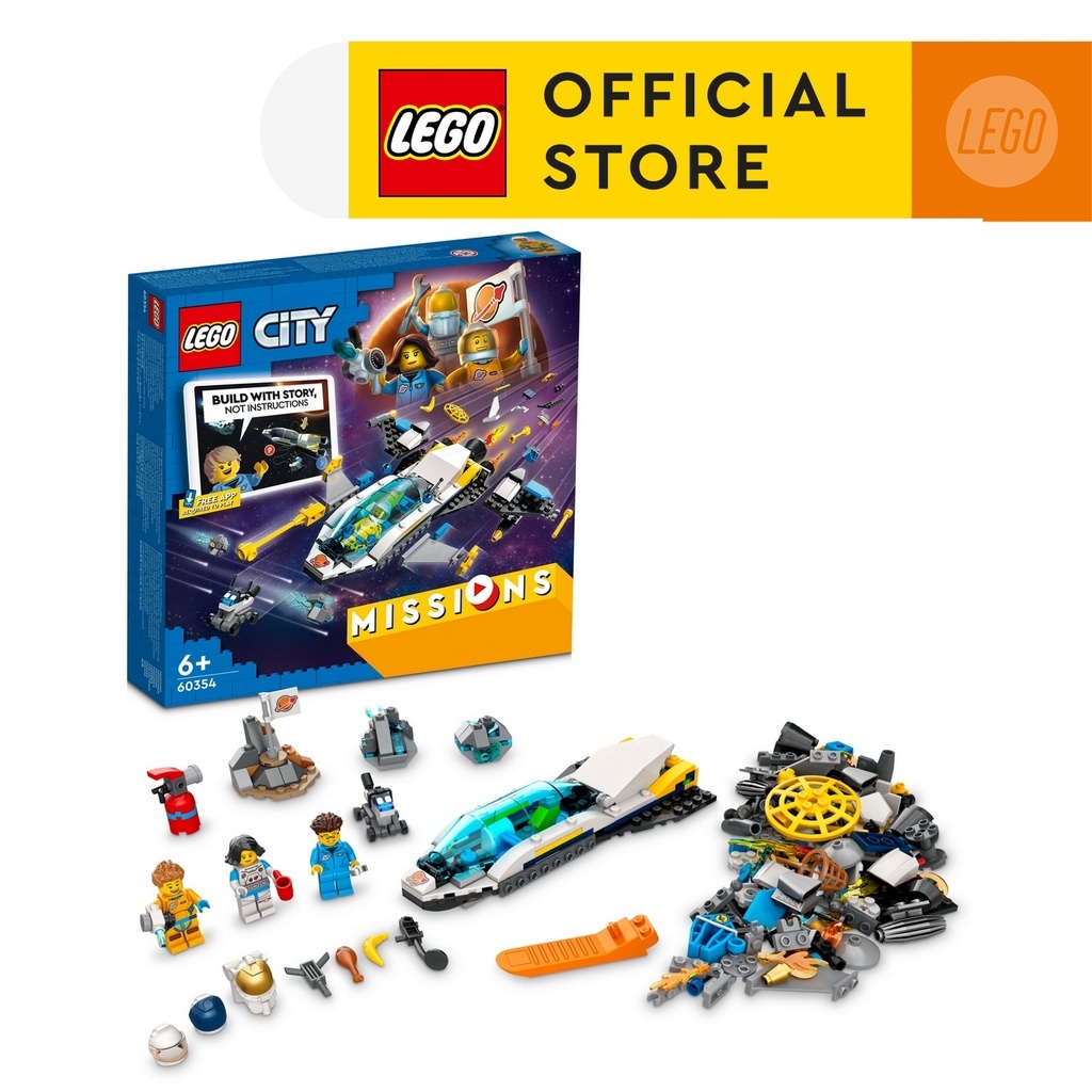 [Mã LEGOSPT10 giảm 10% đơn 999K] LEGO City 60354 Nhiệm Vụ Thám Hiểm Sao Hỏa (298 chi tiết)