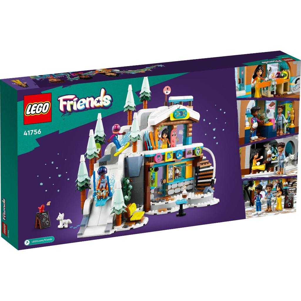 LEGO Friends 41756 Đồ chơi lắp ráp Tiệm cà phê và khu trượt tuyết