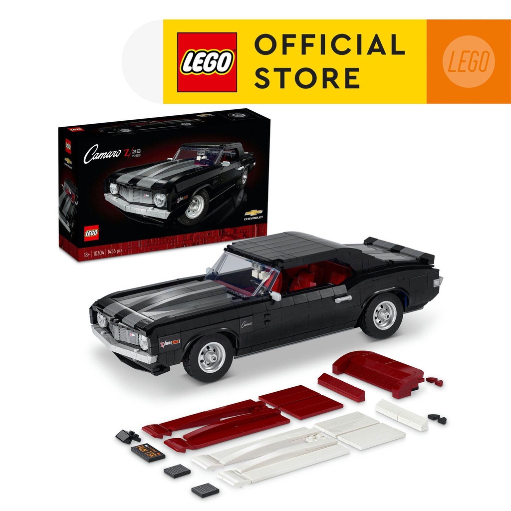 [Mã LIFEMC06DBAU giảm 50k đơn 350k] LEGO Adults Icons 10304 Siêu Xe Ford Mustang 1969 Camaro Z28 (1456 Chi Tiết)