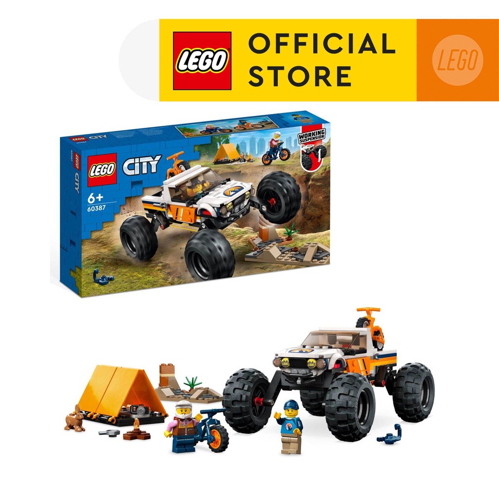 LEGO City 60387 Xe Thám Hiểm Địa Hình 4x4 ( 252 Chi Tiết )