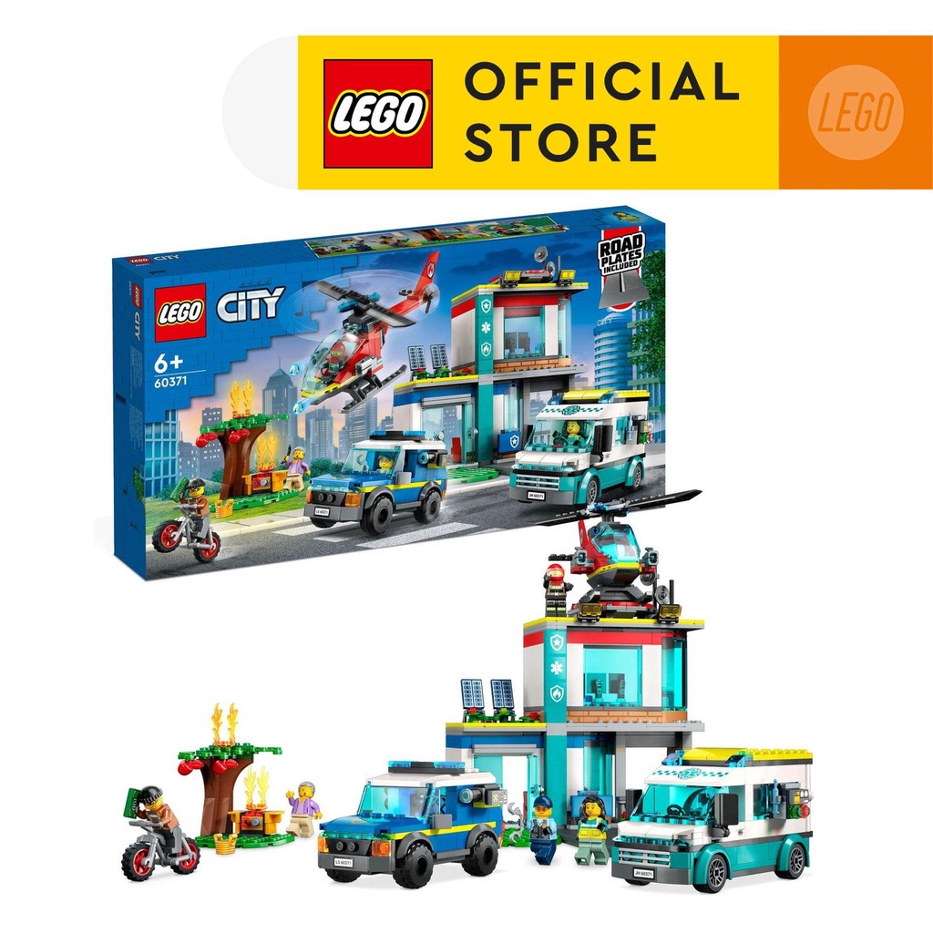 LEGO City 60371 Trụ Sở Cứu Hộ Khẩn Cấp (706 Chi Tiết)