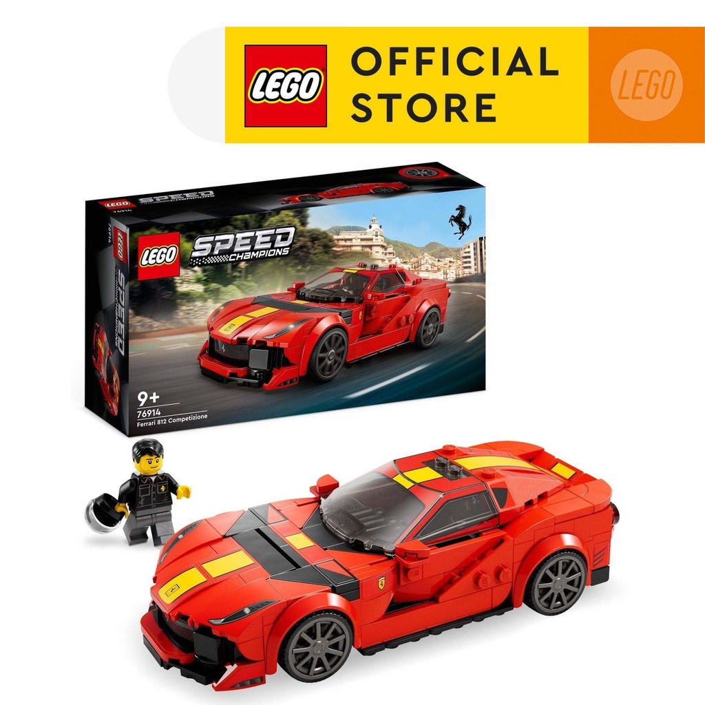 [Mã LEGOSPT10 giảm 10% đơn 999K] LEGO SPEED CHAMPIONS 76914 Siêu Xe Ferrari 812 (261 chi tiết)