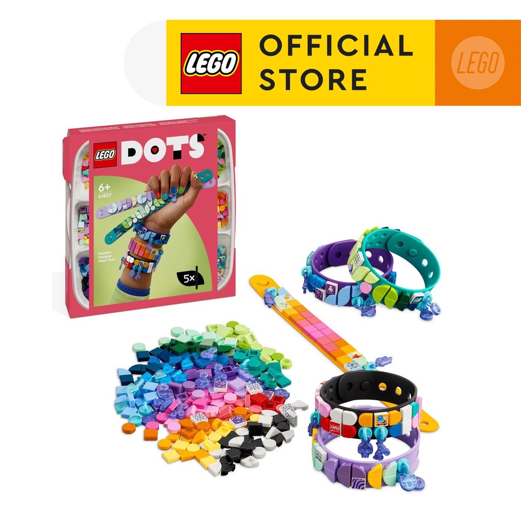 [Mã LIFEMC06CBAU giảm 50k đơn 350k] LEGO Dots 41807 Bộ Vòng Tay Thiết Kế Sáng Tạo 5 Trong 1 (388 Chi Tiết)