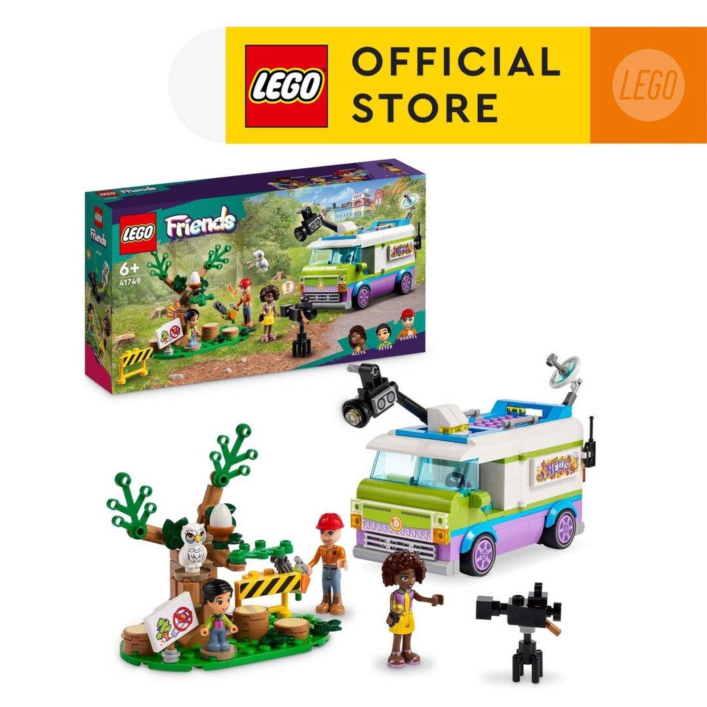 [Mã LEGOSPT10 giảm 10% đơn 999K] LEGO Friends 41749 Đồ chơi lắp ráp Xe truyền hình lưu động (446 chi tiết)