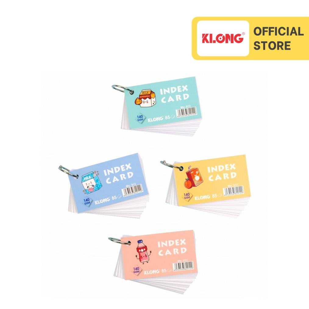 Tập thẻ Index Card KLONG A7- 85 tờ 140/92; MS: 912
