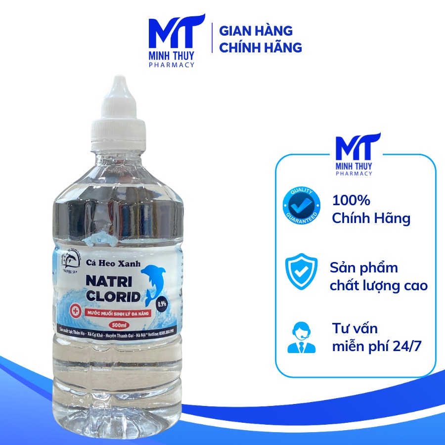 Nước muối sinh lý tự nhiên - Giúp ngăn ngừa và làm giảm nhẹ các bệnh về mũi, họng, răng miệng.