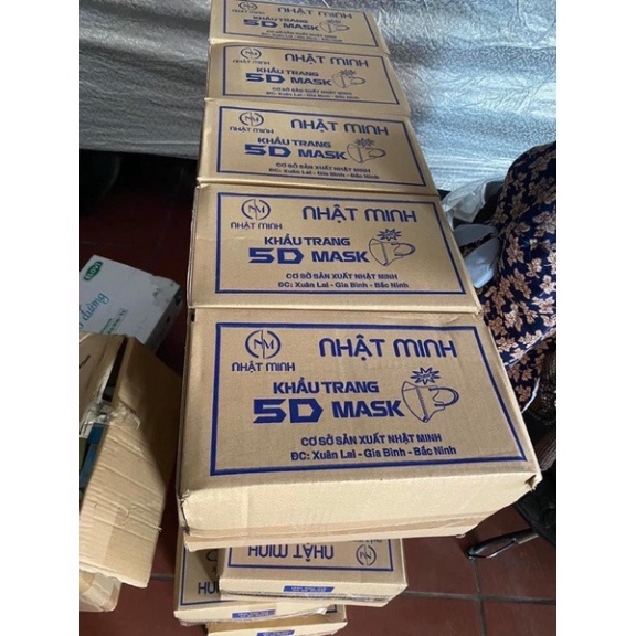Thùng 200 chiếc Khẩu Trang 5D MASK NHẬT MINH tiện lợi 2023