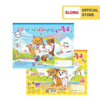 Vở vẽ dán gáy xé klong a4 20 tờ 100/76; ms: 709