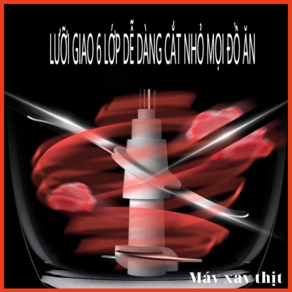 💥BẢO HÀNH 1 ĐỔI 1💥 Máy Xay Thịt, Máy Xay Đa Năng Cối Inox 4 Lưỡi, Công Suất Lớn 250W 2023