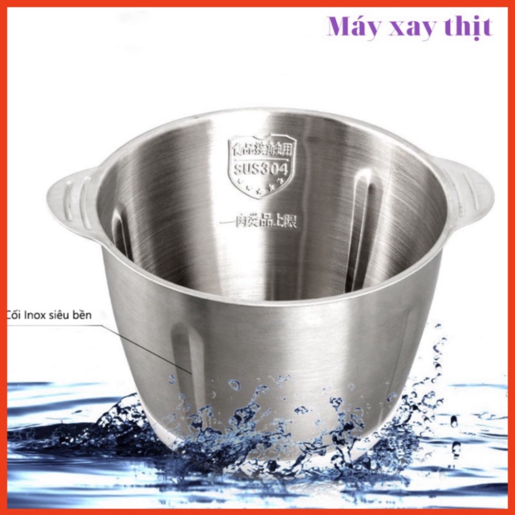 💥BẢO HÀNH 1 ĐỔI 1💥 Máy Xay Thịt, Máy Xay Đa Năng Cối Inox 4 Lưỡi, Công Suất Lớn 250W 2023
