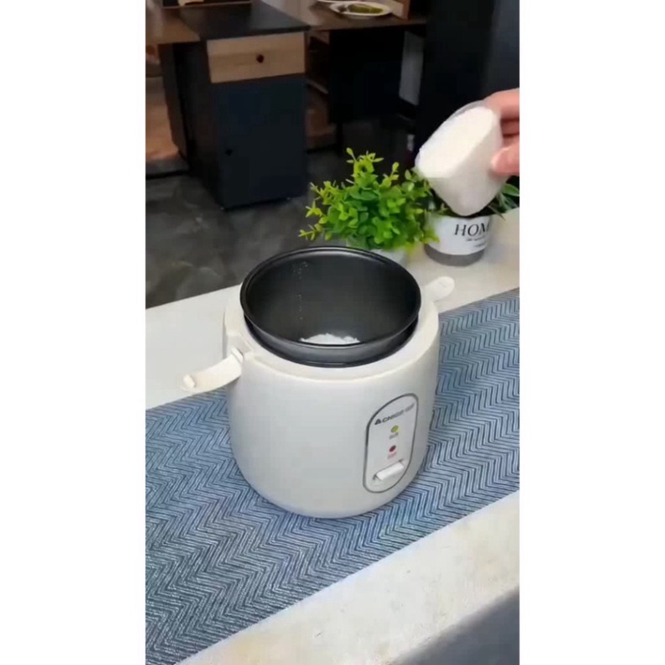 Nồi cơm điện mini tráng chống dính CHIGO, nấu hầm súp cháo đa năng, dung tích 1,2L phù hợp cho 2 người ăn 2023