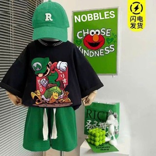 Bộ tay ngắn cao cấp bé trai xuất dư xịn vnxk size 15-45kg