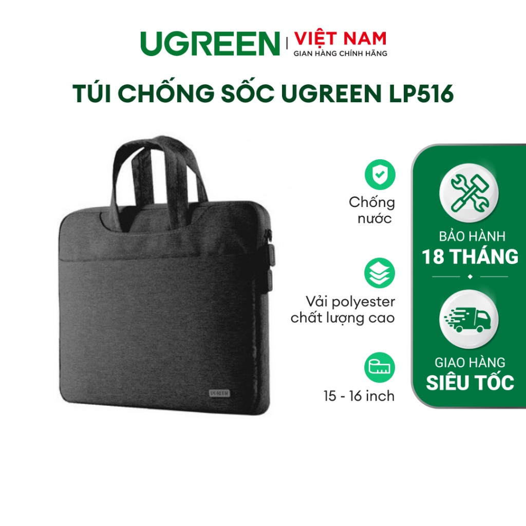 Túi chống sốc UGREEN LP516 | Chống nước, mềm mại | Vải polyester chất lượng cao | Hàng Chính Hãng | 90626 90627