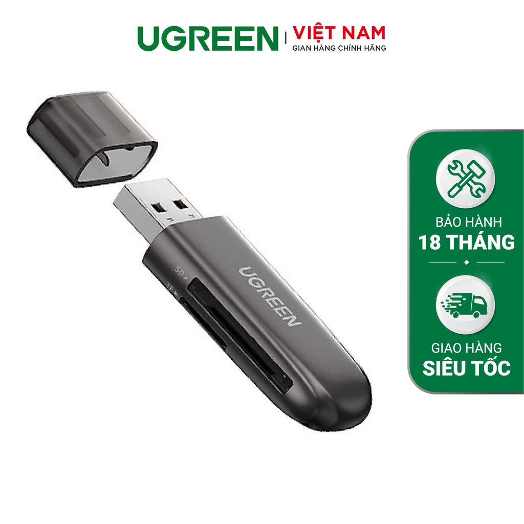 Đầu đọc thẻ TF SD USB 3.0 UGREEN CM406 10911