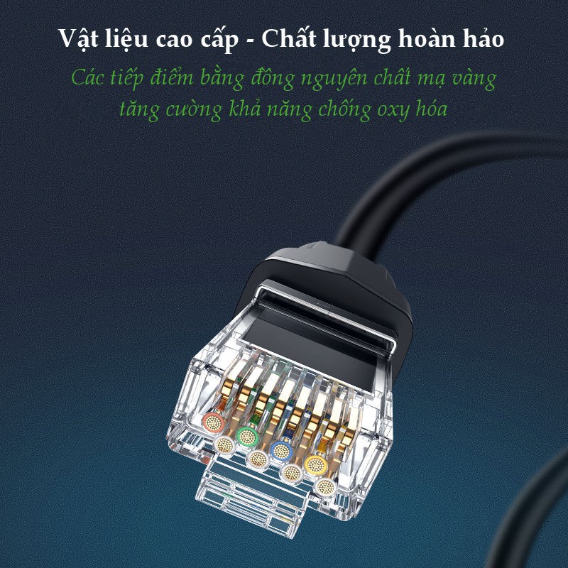 Dây cáp mạng chuẩn mới Cat 8 tốc độ truyền dữ liệu 2000MHZ và 25Gbps dài từ 1-10m UGREEN NW121