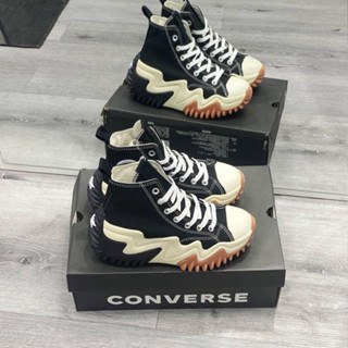 Giày Thể Thao CV Run Star Motion Blackgum Honey, Giày CV Run đế răng cưa cao cổ bản Cao Cấp [freeship]