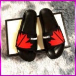 ARISU Dép DSQ 2 logo lá cây ,đế cao su non chống trượt,quai ngang cao cấp, mẫu mới nhất hot trend 2023