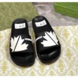 ARISU Dép DSQ 2 logo lá cây ,đế cao su non chống trượt,quai ngang cao cấp, mẫu mới nhất hot trend 2023