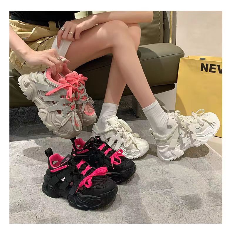 Giày Thể Thao Đế Mềm Phối Lưới Thoáng Khí Thời Trang Cho Nữ