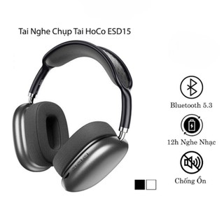 Tai nghe chụp tai bluetooth esd15 chống ồn 12h nghe nhạc kết nối 10m