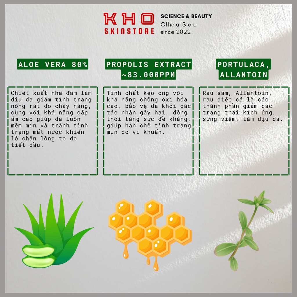 Benton Gel dưỡng ẩm nha đam keo ong 𝗔𝗹𝗼𝗲 𝗣𝗿𝗼𝗽𝗼𝗹𝗶𝘀 𝗦𝗼𝗼𝘁𝗵𝗶𝗻𝗴 𝗚𝗲𝗹