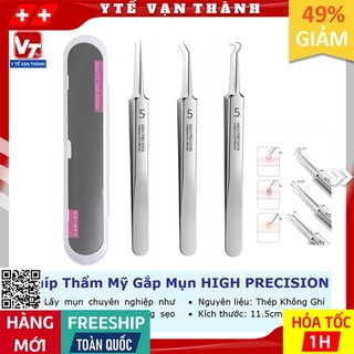 ✅ nhíp thẩm mỹ gắp mụn high precision | gắp mi, lông yến, … -vt0473