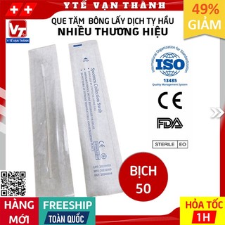 ✅ que tăm bông lấy dịch tỵ hầu họng nhiều thương hiệu -vt0803