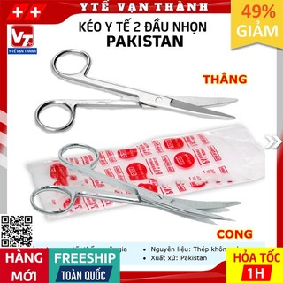 ✅ Kéo Y Tế Đầu Nhọn Pakistan | Dùng trong y tế, phẫu thuật, spa, thẩm mỹ -VT0236