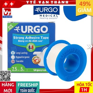 ✅ Băng Keo Lụa Y Tế Độ Dính Cao Urgo Urgosyval | Dùng Cho Da Nhạy Cảm -VT0358
