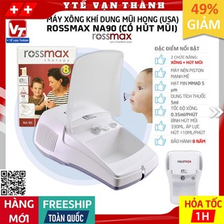 ✅ Máy Xông Khí Dung Mũi Họng Rossmax NA90 (2 Chức Năng Xông Và Hút Mũi) | (Rosmax) -VT0512