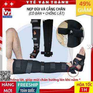 ✅ Nẹp Chân Tới Đùi Có Bàn, Chống Lật Ty Sport | Gia Hưng Vina, Hoặc Tương Đương | Nẹp Chống Xoay Dài -VT0262
