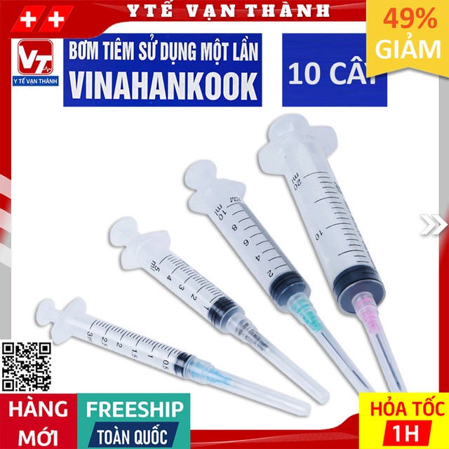 Bơm Tiêm Vô Trùng Vinahankook (Có Kim) -VT0832