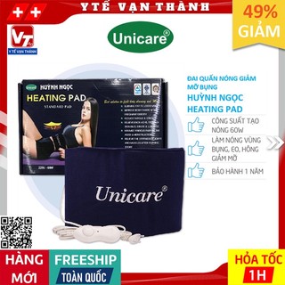 ✅ Đai Quấn Nóng (Chườm Điện) Giảm Mỡ Bụng Heating Pad Unicare / Huỳnh Ngọc -VT0079