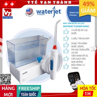 ✅ Máy Tăm Nước Du Lịch WaterJet Flosser Nano | BẢO HÀNH 1 NĂM -VT0505