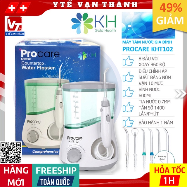 ✅ Máy Tăm Nước Để Bàn Procare KHT102 (KHT-102) | BẢO HÀNH 1 NĂM -VT0499