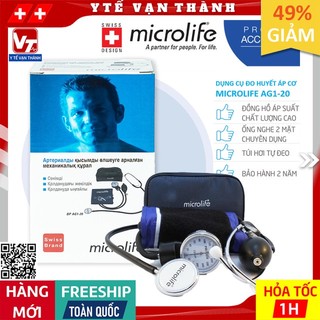 ✅ Máy Đo Huyết Áp Cơ Microlife BP AG1-20 (Gồm Tai Nghe) | Thụy Sĩ | BẢO HÀNH 2 NĂM -VT0016