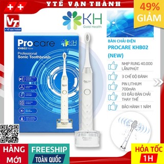 ✅ Bàn Chải Điện Người Lớn Procare KHB02 New (KH-B02) | BẢO HÀNH 1 NĂM -VT0514