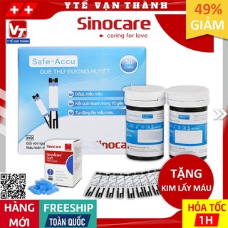 ✅ Que Thử Đường Huyết Sinocare Safe Accu | (Date Xa) -VT0049